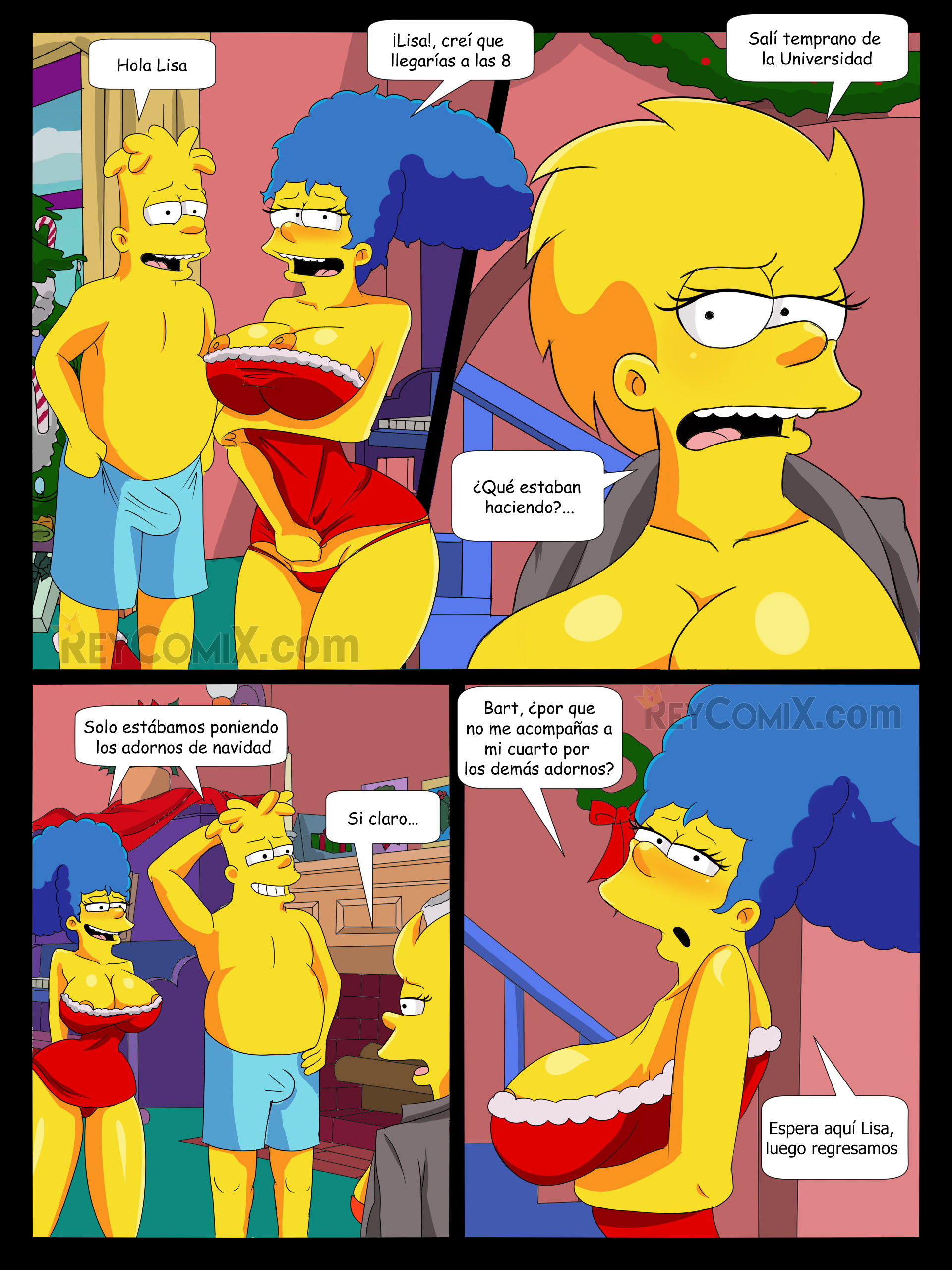 Comic Porno Navidad En Familia - Los Simpsons (#3)
