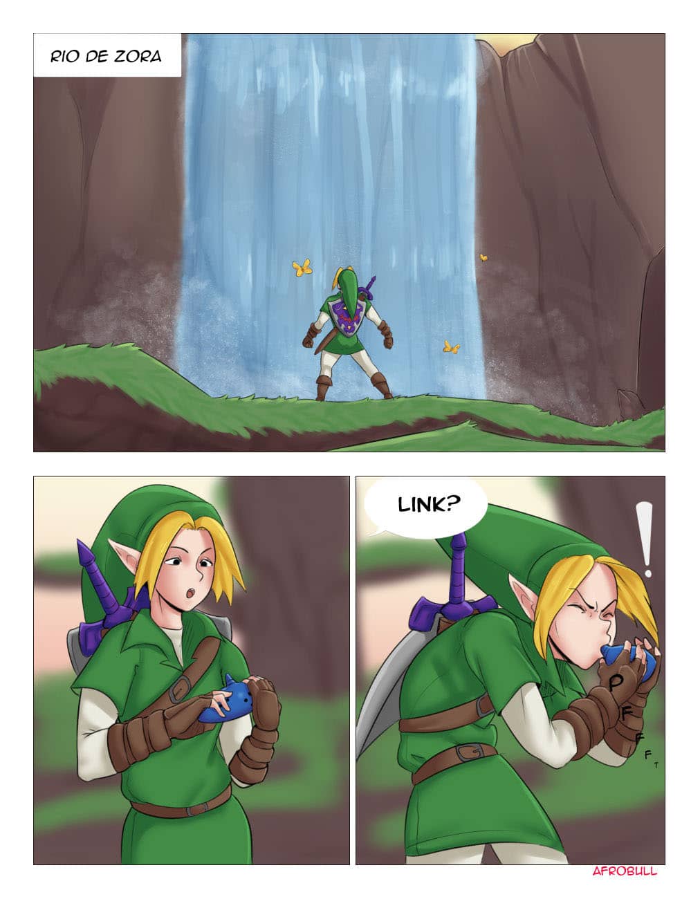 Comic Porno de A Riverside Reunion - The Legend Of Zelda (#1)