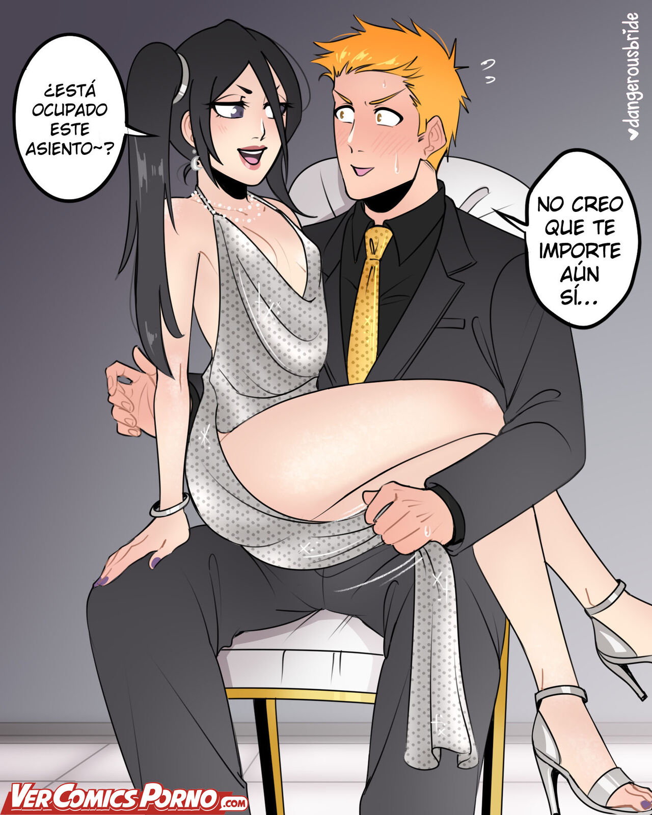 Comic Porno Silver Dress - Again - [DangerousBride] (#2)
