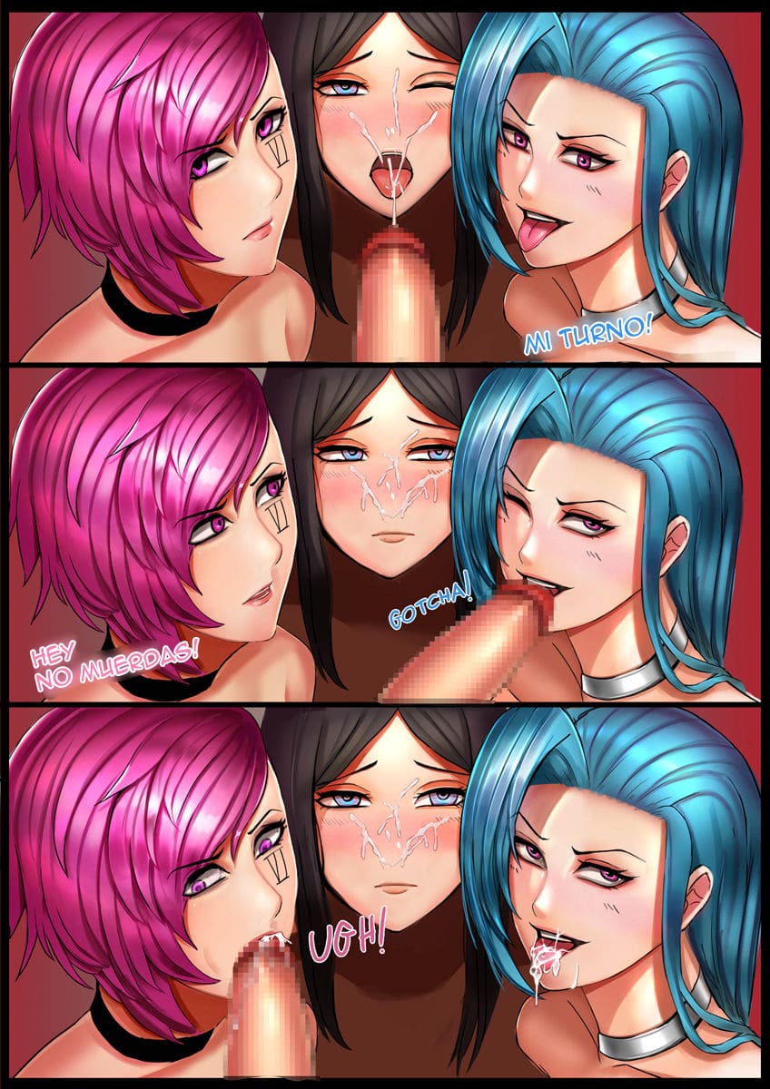 Comic Porno Cait X Vi X Jinx - LoL Hentai (#2)