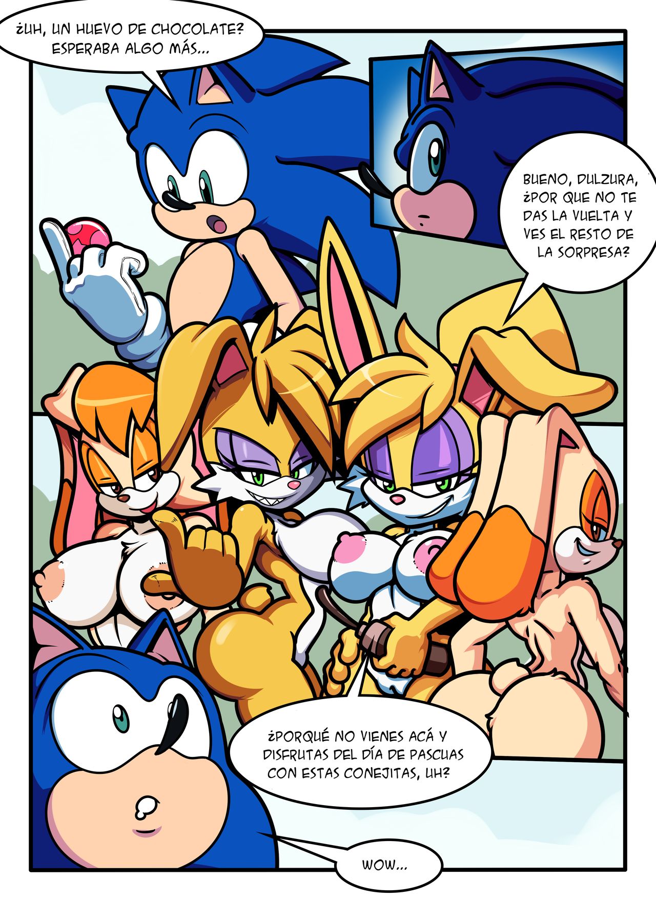 Comic Porno de Sonic Girls Easter (#1)