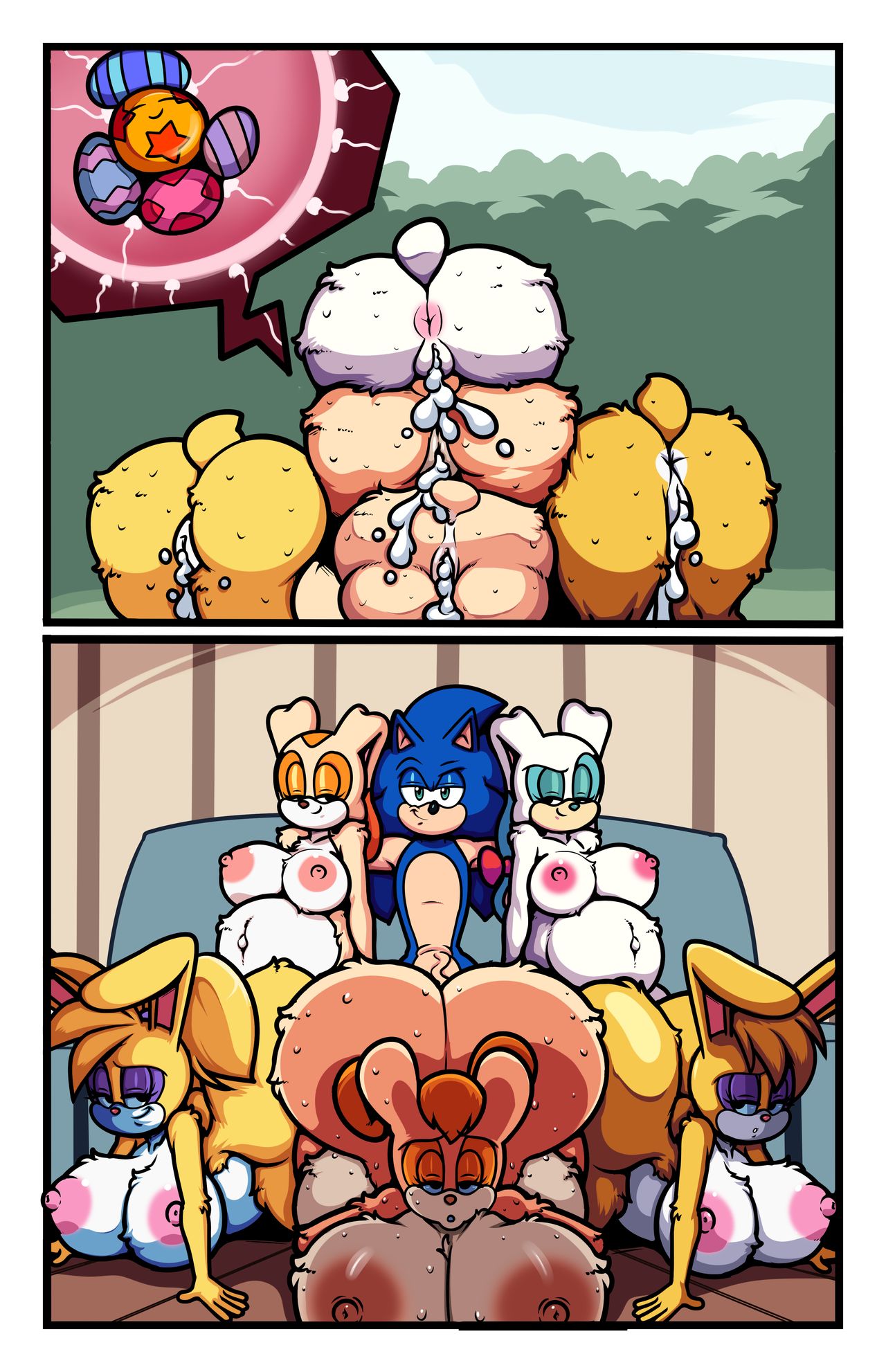 Comic Porno Sonic Girls Easter (#7)