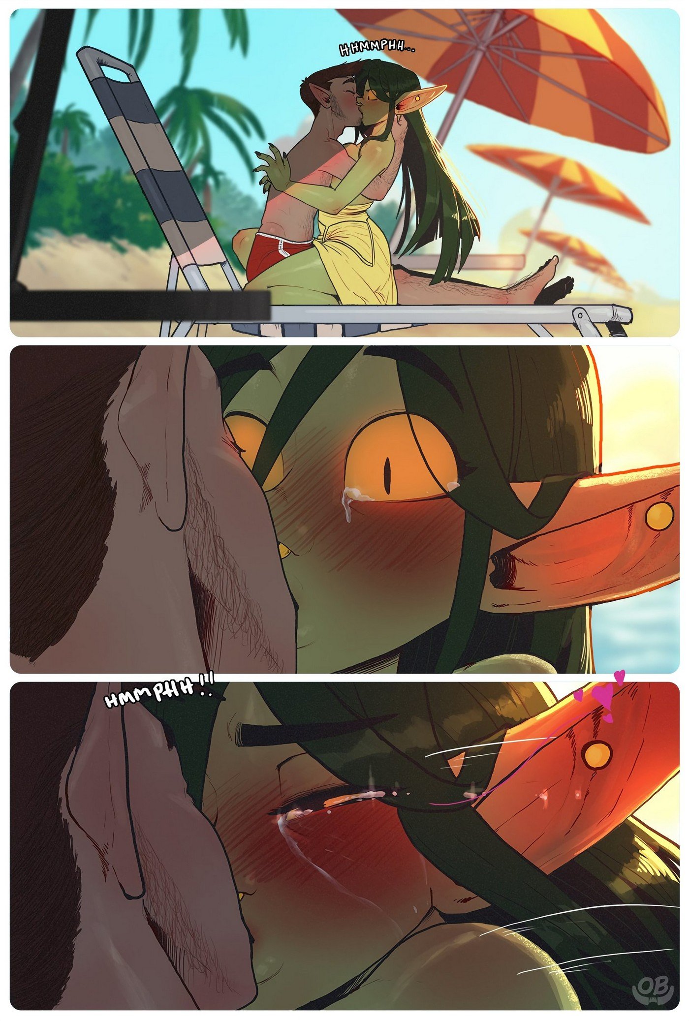 Comic Porno de Nott The Thicc - Beach Day In Xhorhas (#12)