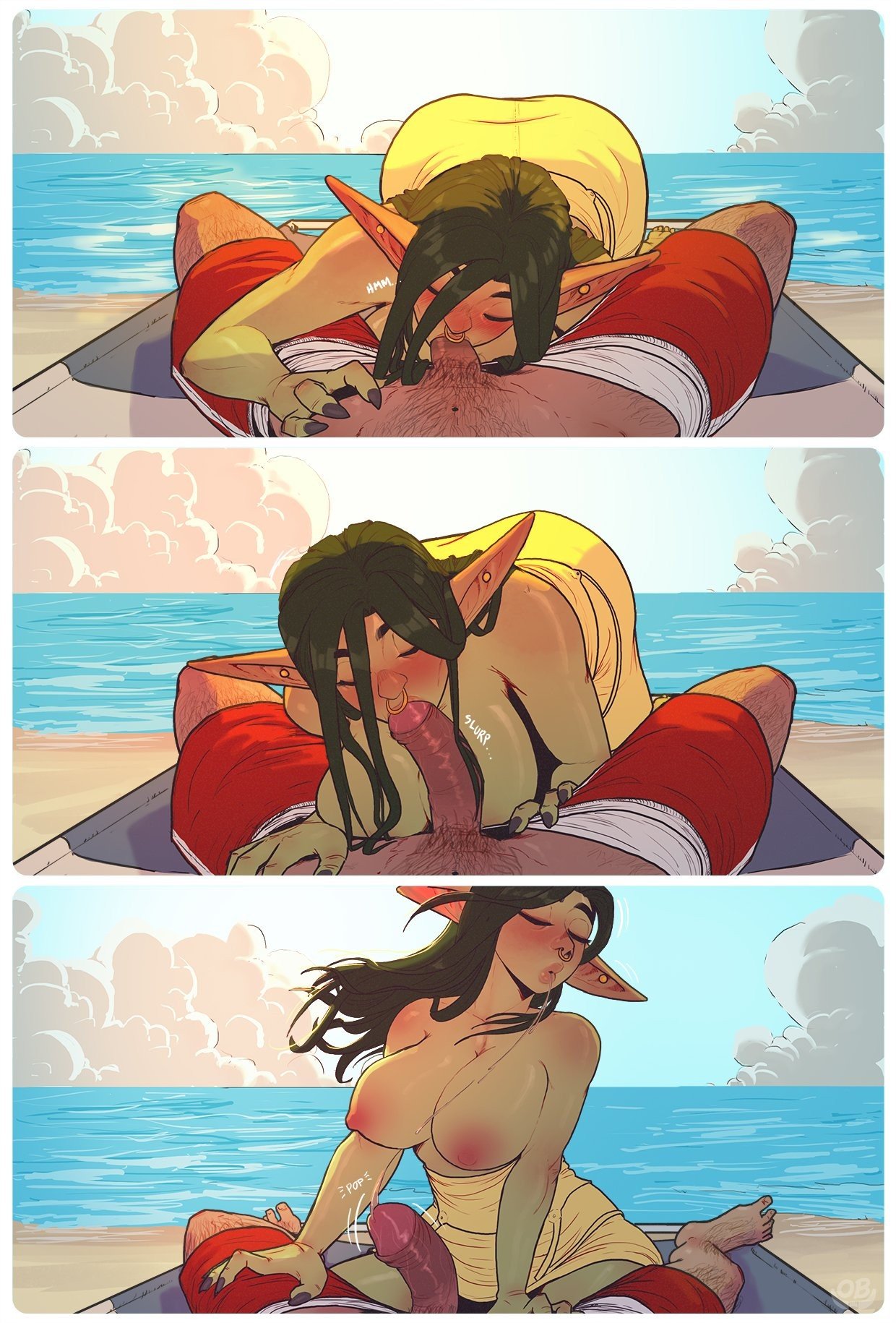 Comic Porno de Nott The Thicc - Beach Day In Xhorhas (#17)
