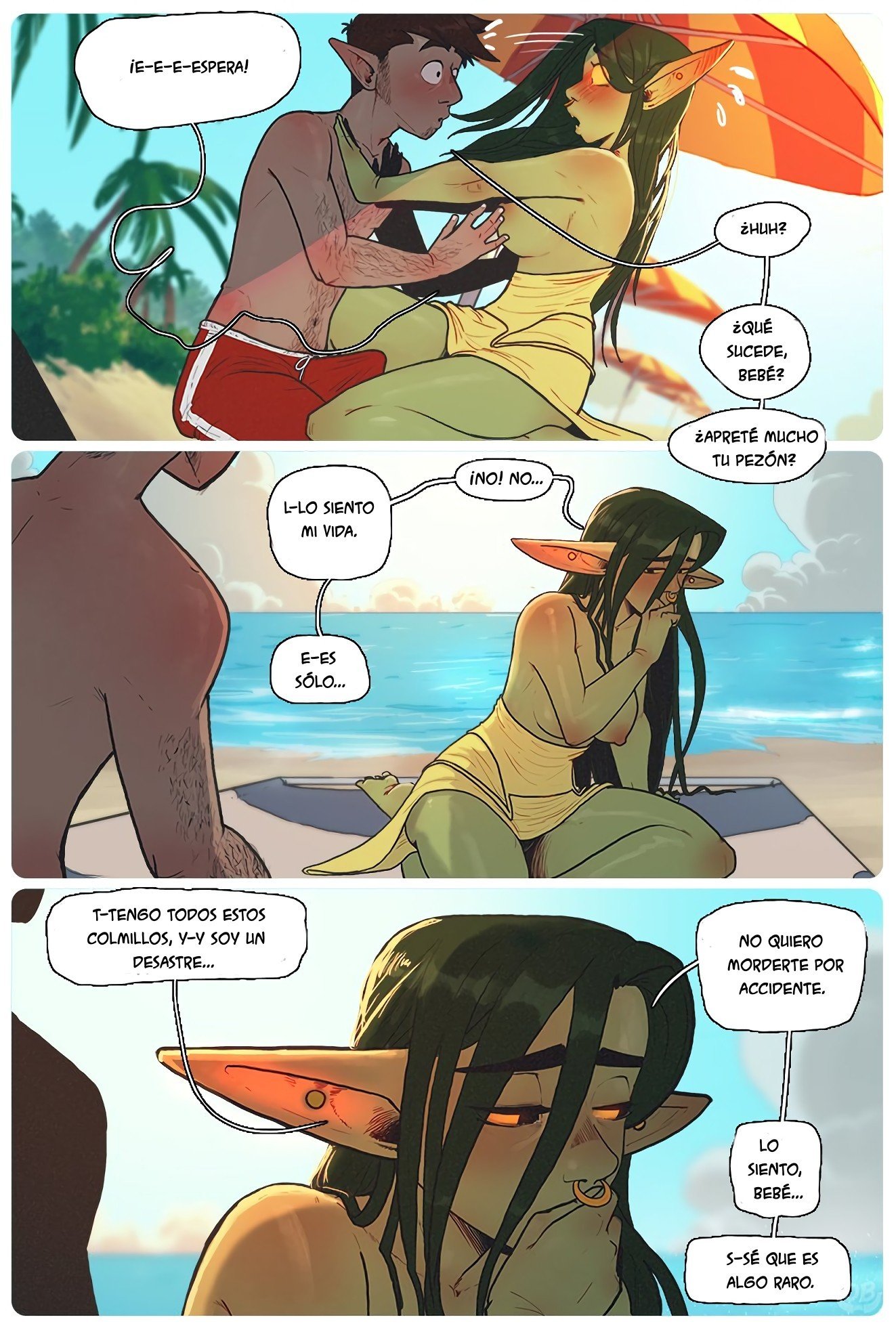 Comic Porno de Nott The Thicc - Beach Day In Xhorhas (#10)