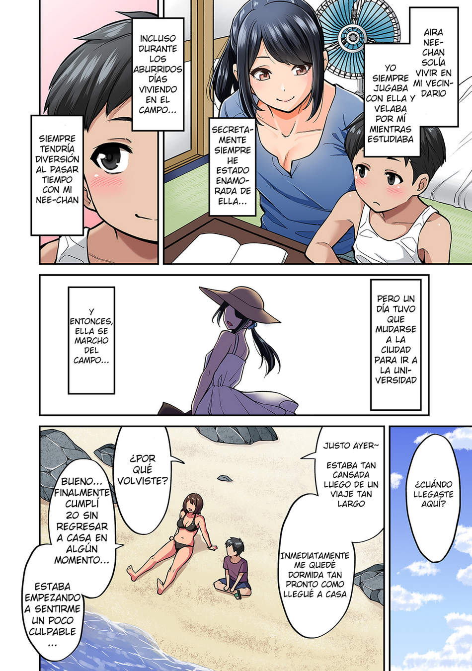 Comic Porno Akogare No Nee-Chan Ga Gal Ni Natte Kaette Kita Natsuyasumi (#5)