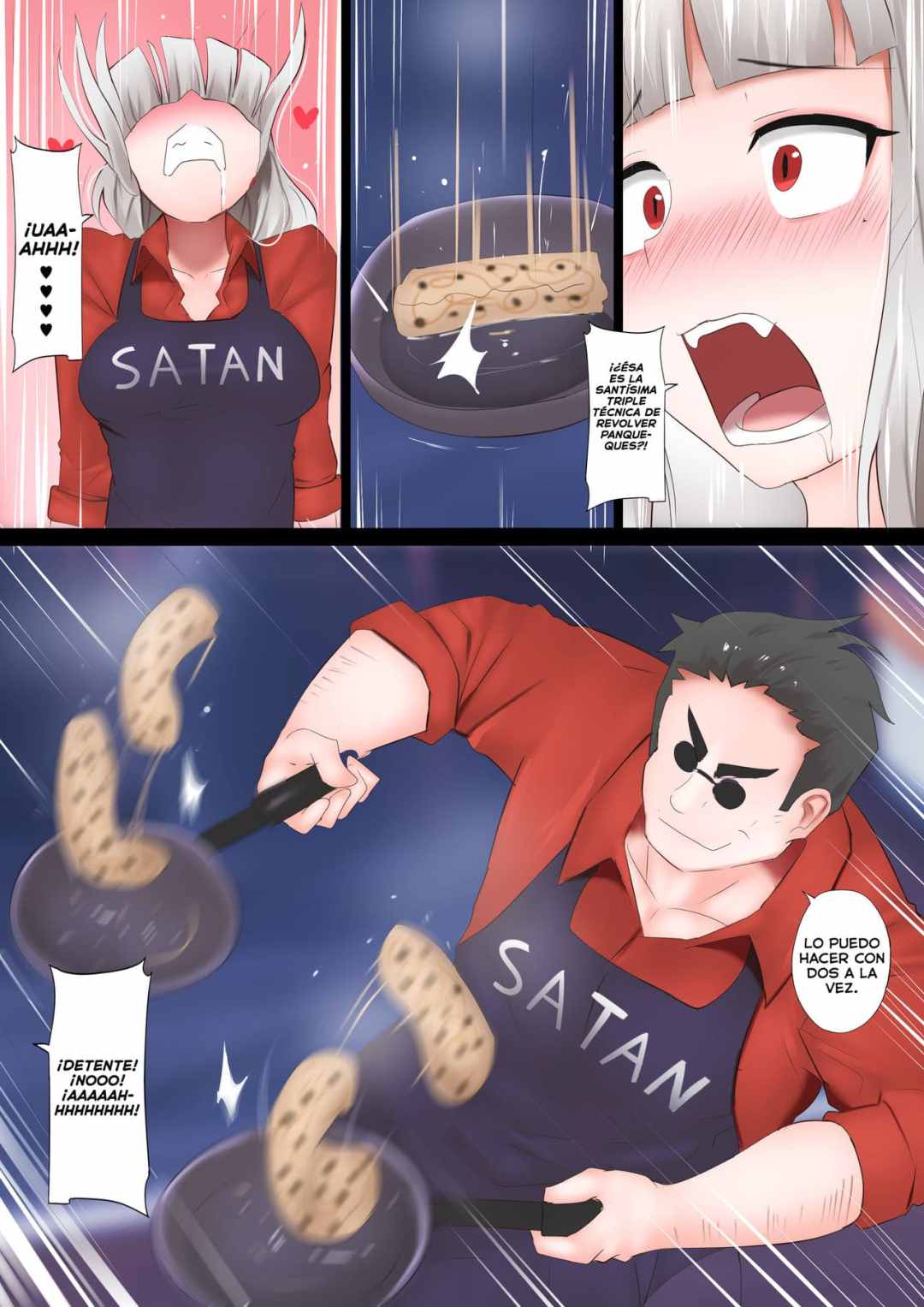 Comic Porno Desafio De Panqueques - Helltaker (#4)