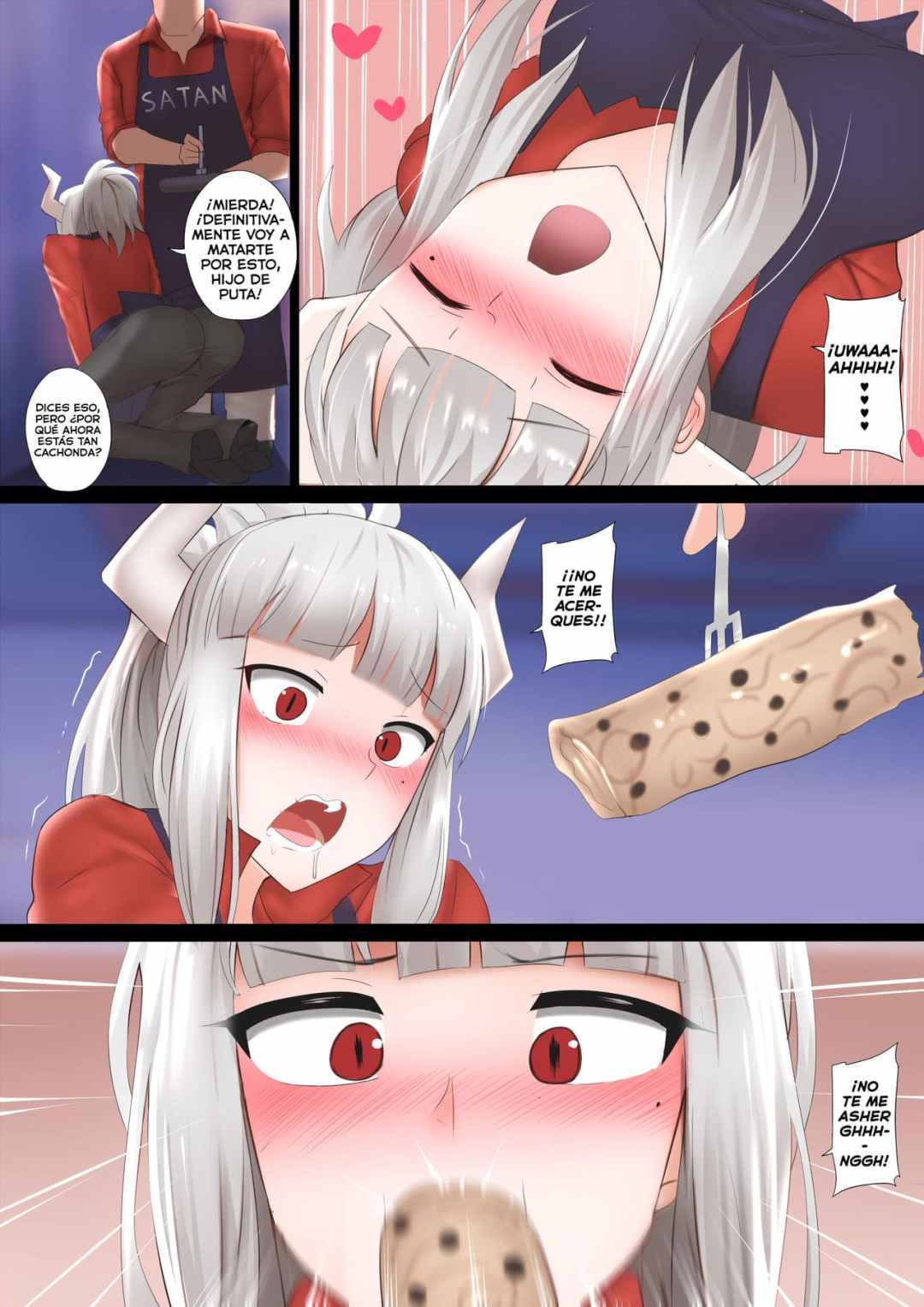 Comic Porno Desafio De Panqueques - Helltaker (#5)