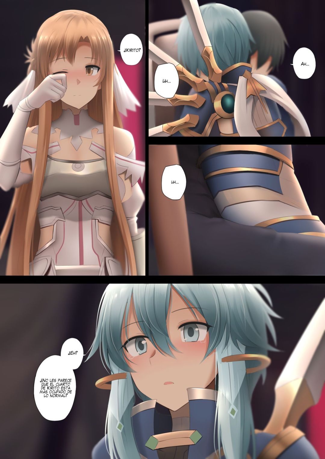 Comic Porno Girls Helping Kirito With Sex (#2)