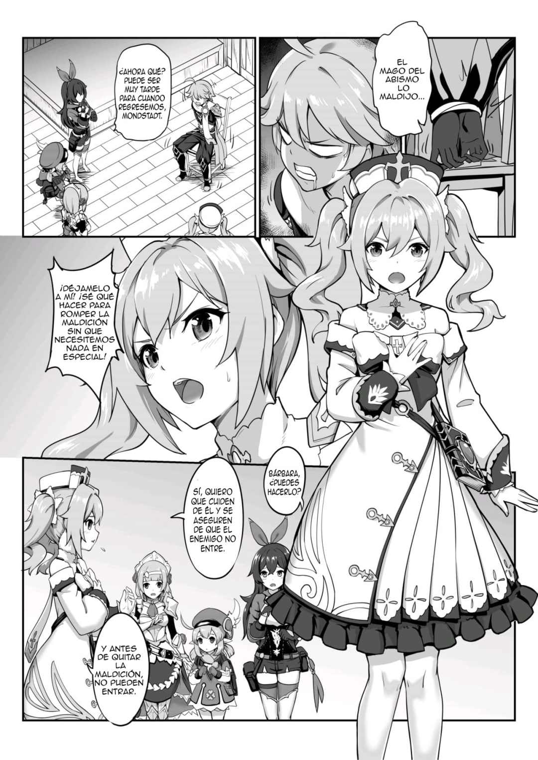 Comic Porno Barbara Star! Dush! - Genshin Impact Hentai (#4)