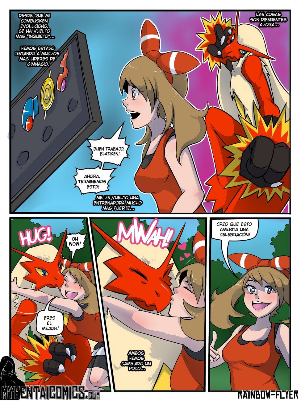 Comic Porno Ardiente Blaziken! - Rainbow Flyer (#2)