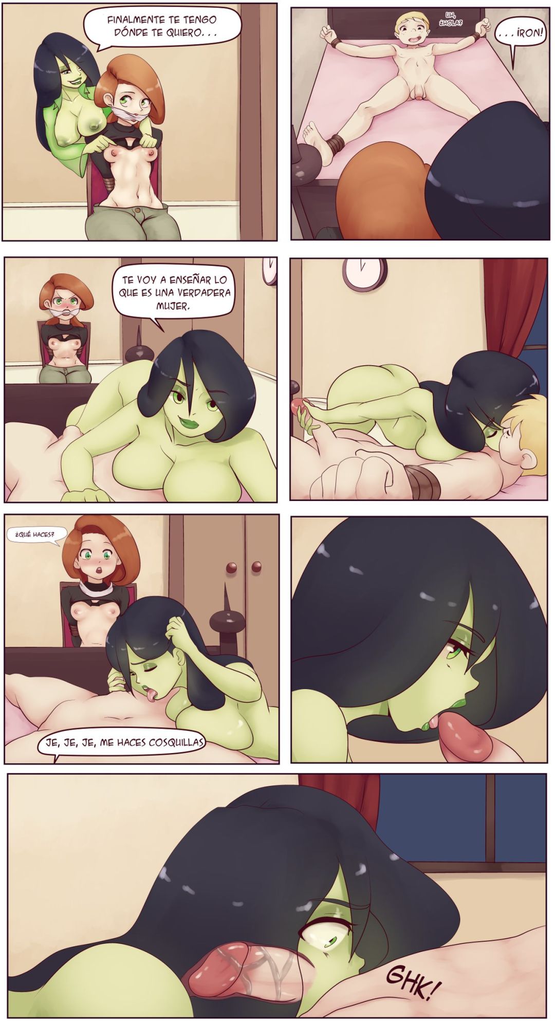 Comic Porno de Cum Possible - Shego X Ron X Kim (#1)