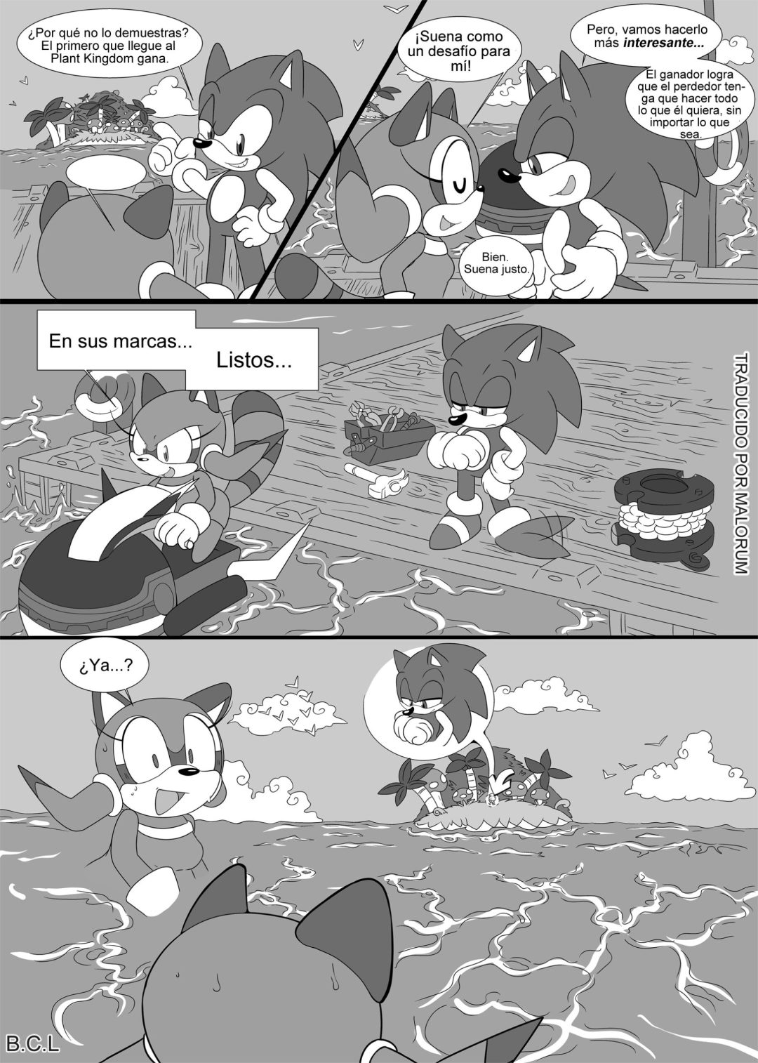 Comic Porno Sonic And Marine New Venture! - Escopeto (#3)