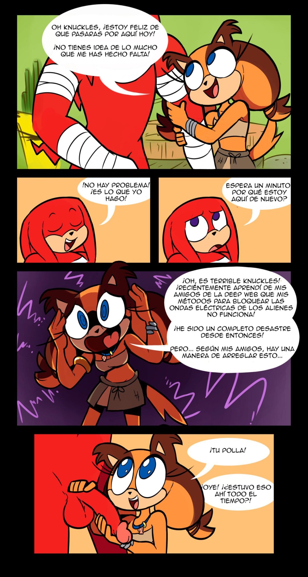 Comic Porno de Sticks X Knuckles - Misconamour (#1)