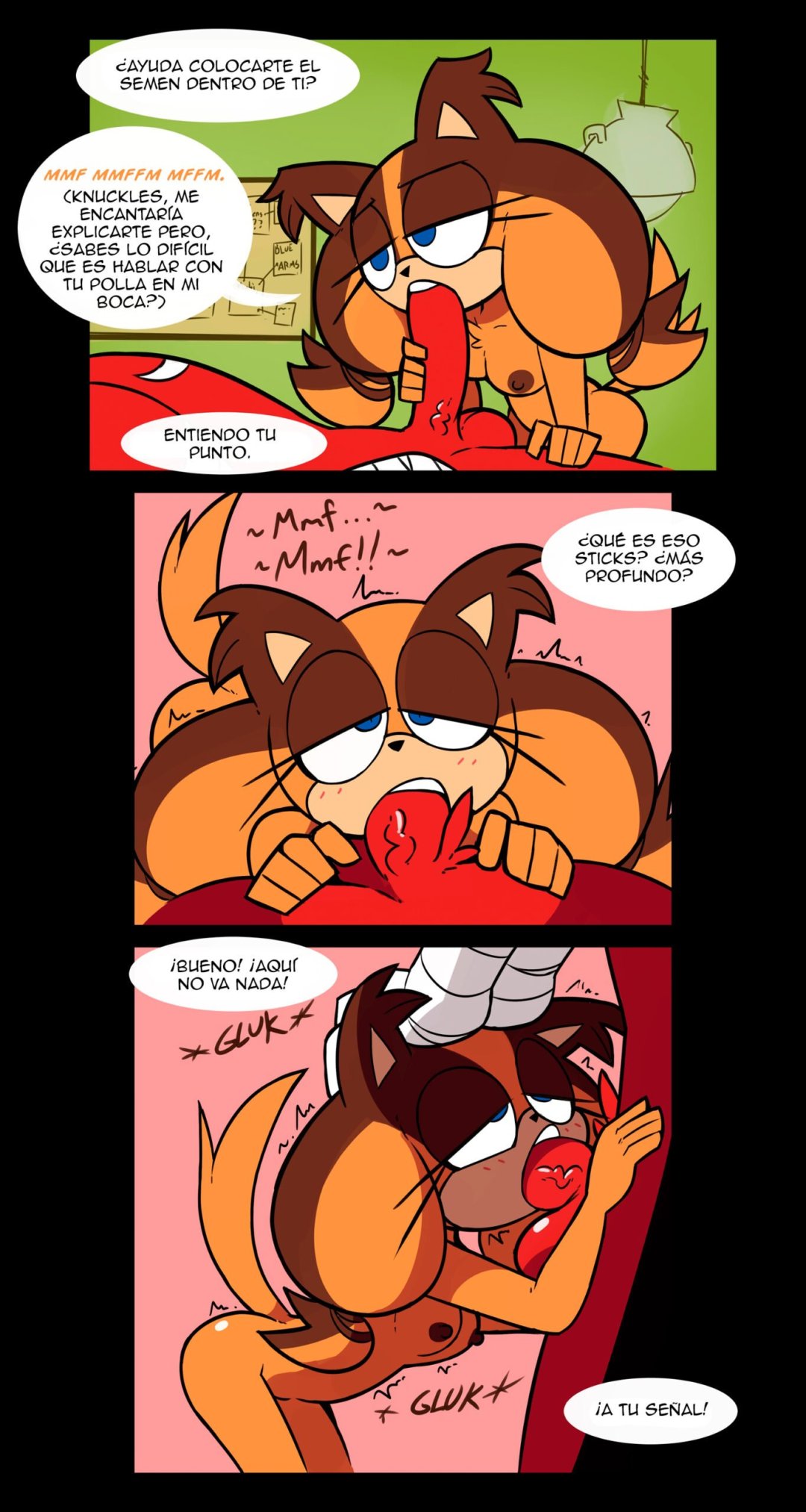 Comic Porno Sticks X Knuckles - Misconamour (#5)