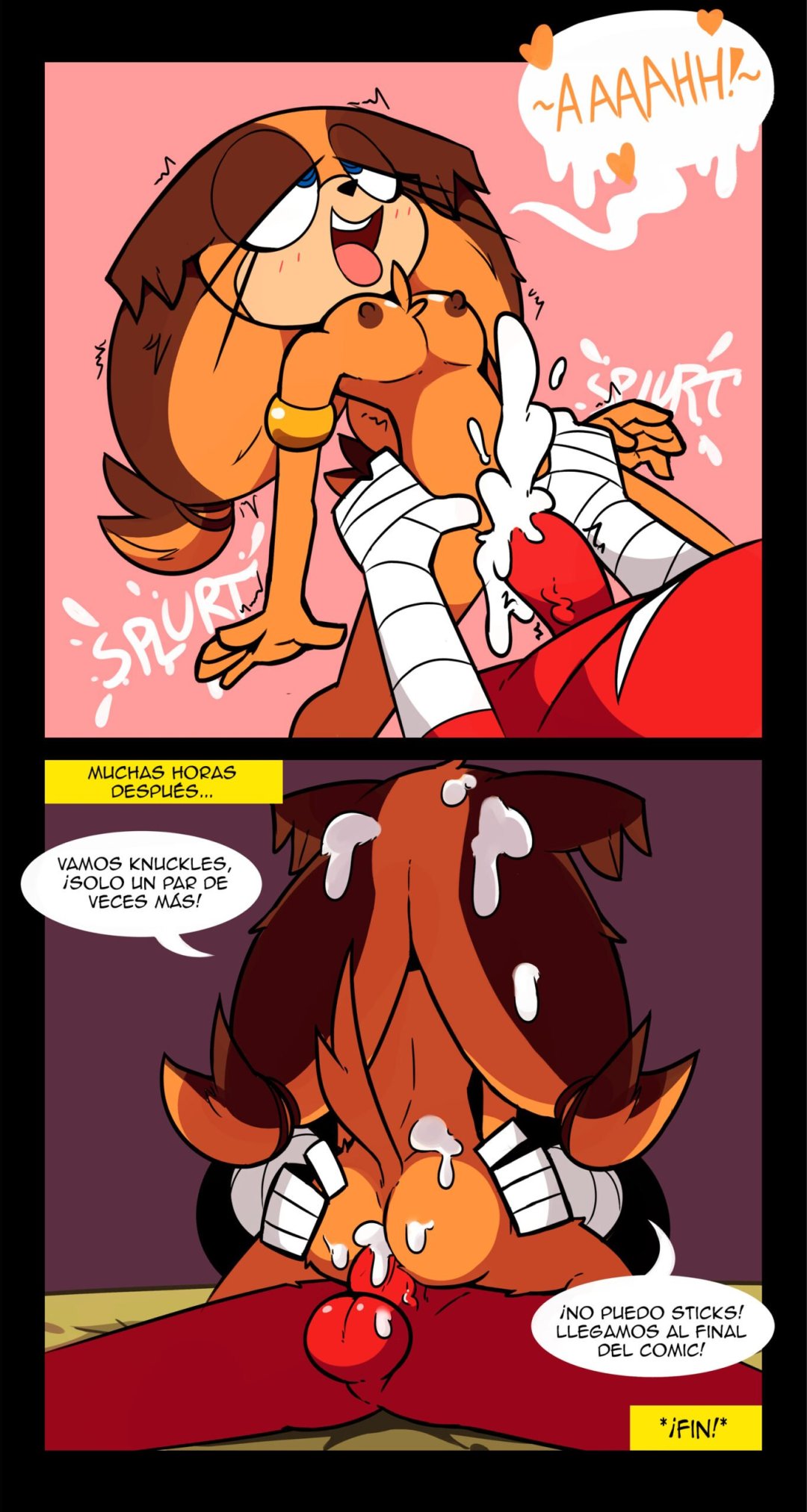 Comic Porno de Sticks X Knuckles - Misconamour (#9)