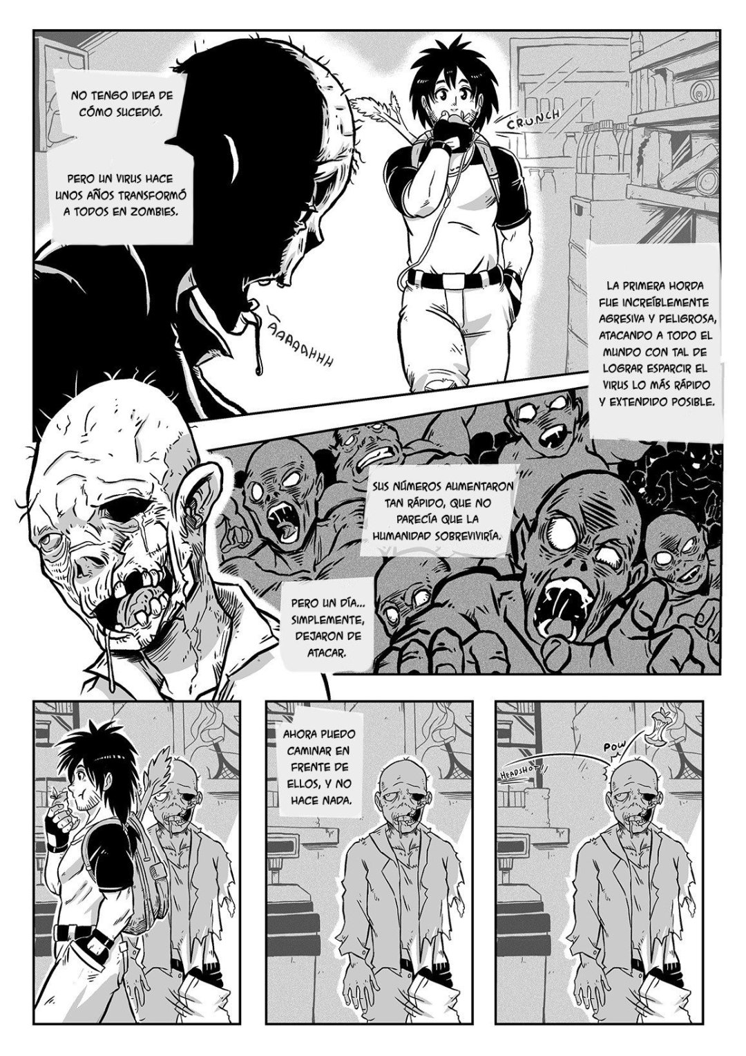 Comic Porno A Zombie Fell For Me? - Mr.E (#3)