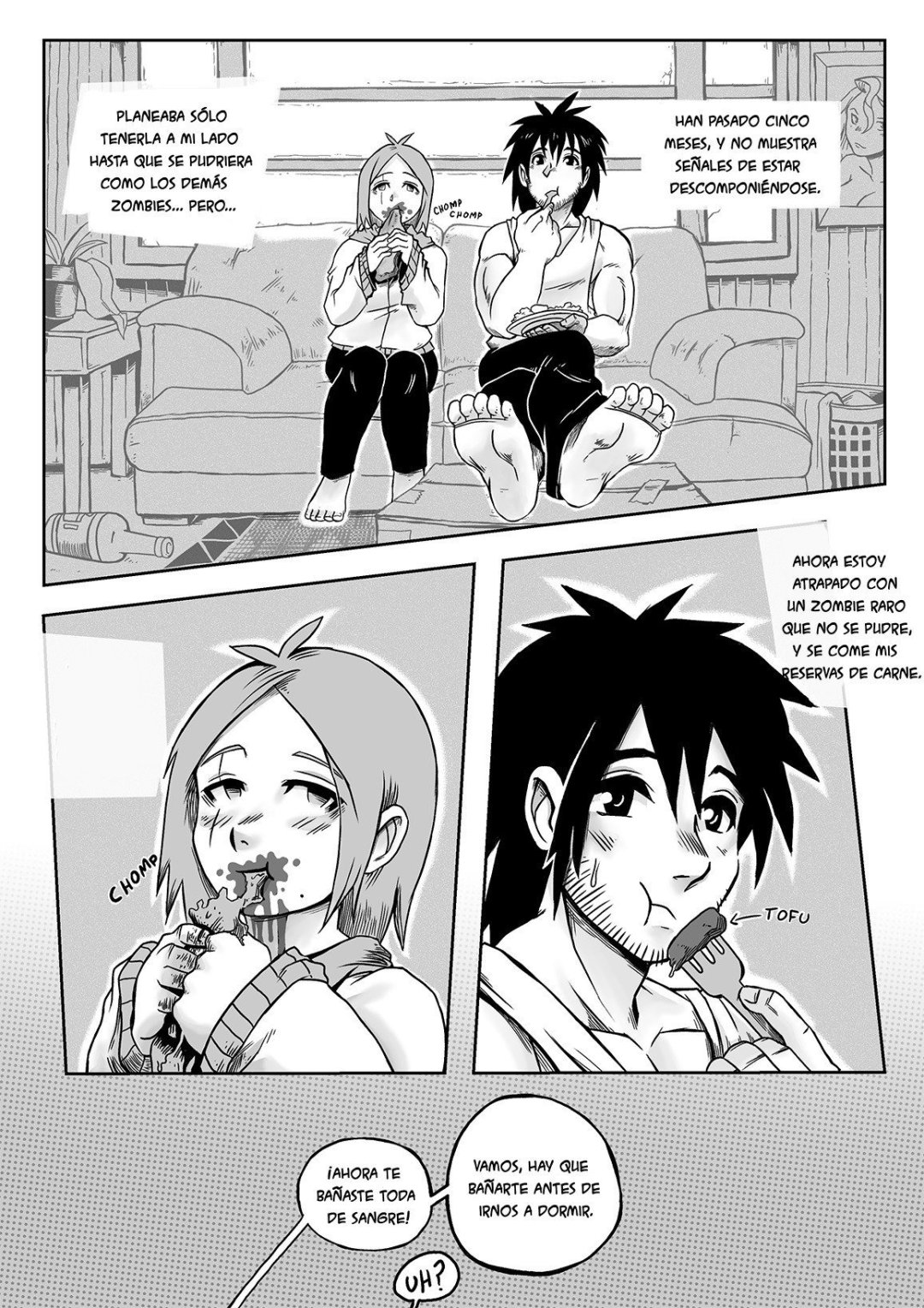 Comic Porno A Zombie Fell For Me? - Mr.E (#5)