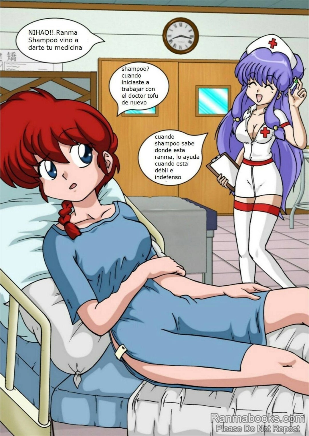 Comic Porno Nurse Shampoo - RanmaBooks (#3)