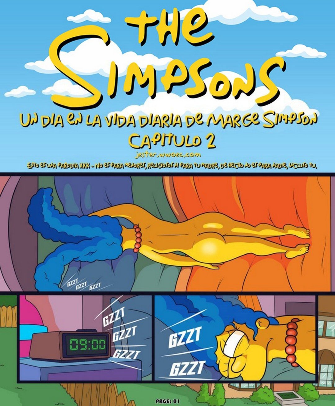 Comic Porno de Un Dia En La Vida De Marge Simpsons (#1)