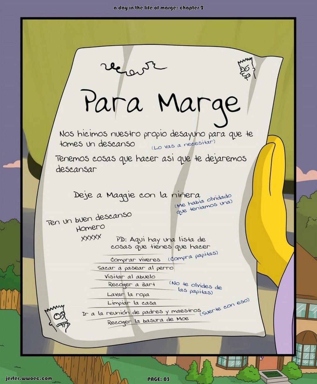 Comic Porno Un Dia En La Vida De Marge Simpsons (#3)