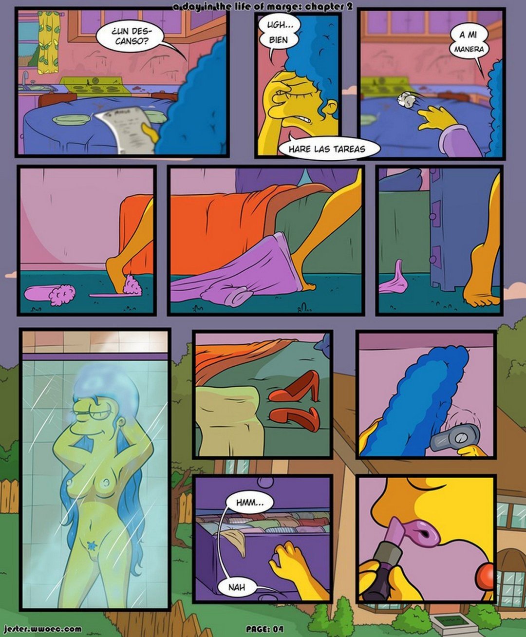 Comic Porno Un Dia En La Vida De Marge Simpsons (#4)