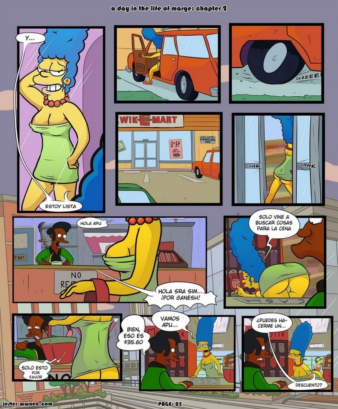 Comic Porno Un Dia En La Vida De Marge Simpsons (#5)