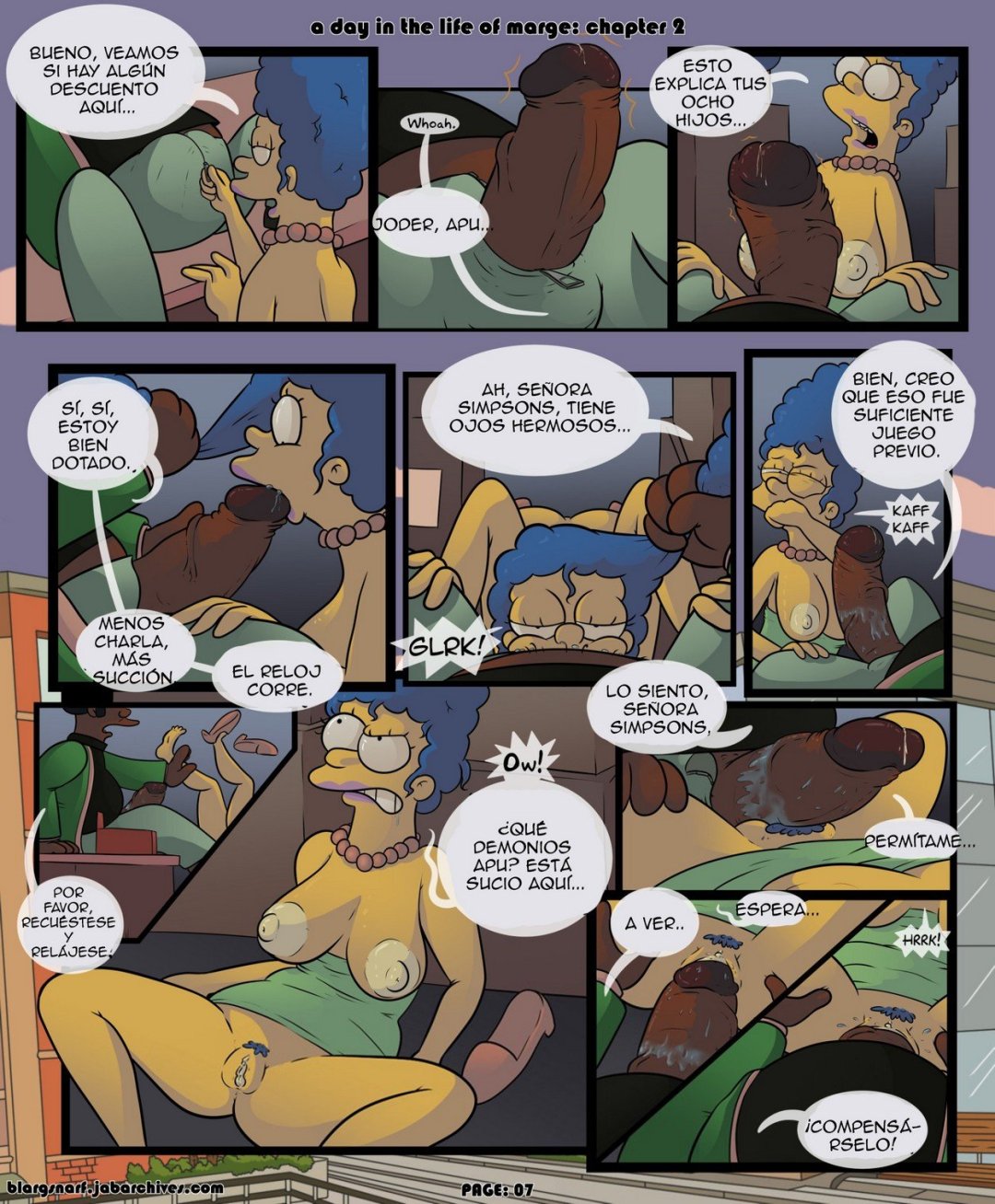 Comic Porno Un Dia En La Vida De Marge Simpsons (#7)