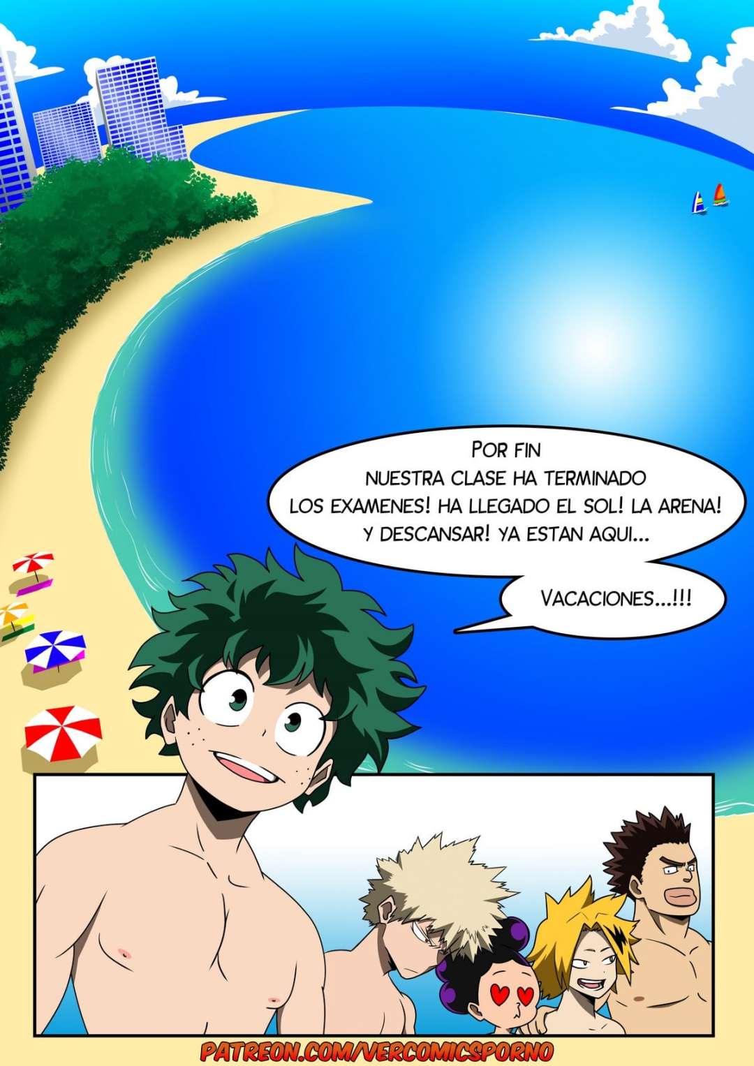 Comic Porno My Hentai Academia - Summer School (#2)