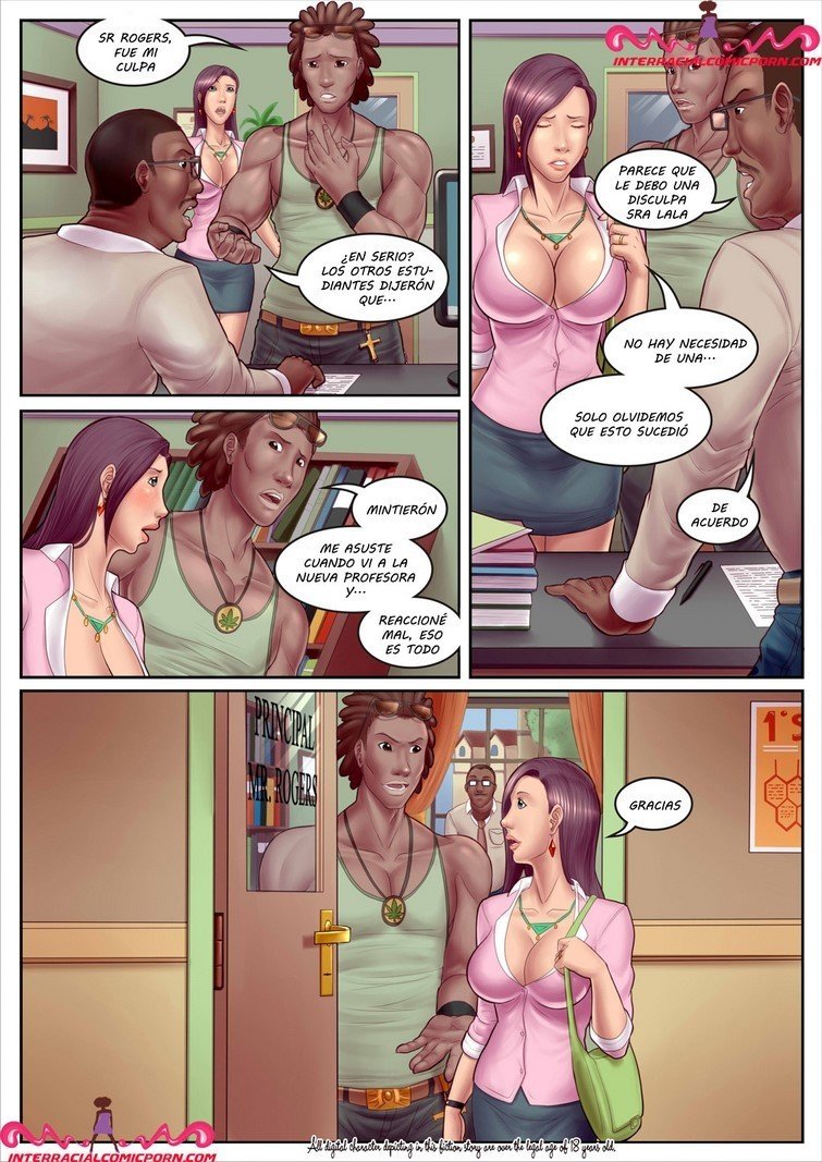 Comic Porno Slut Teacher 1 - InterracialComicPorn (#7)