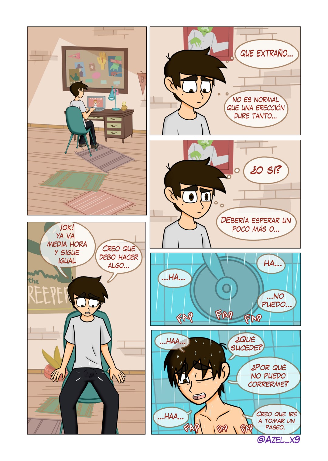 Comic Porno Liberando Estres 2 - Azelx9 (#7)