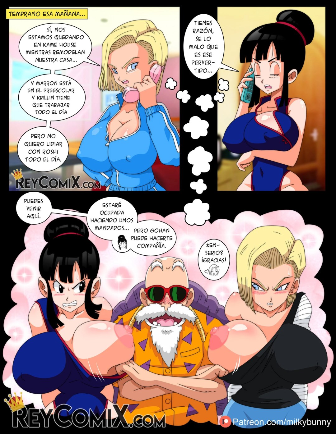 Comic Porno Las Chambeadoll Z - La Conquista De Gohan - Milky Bunny (#5)