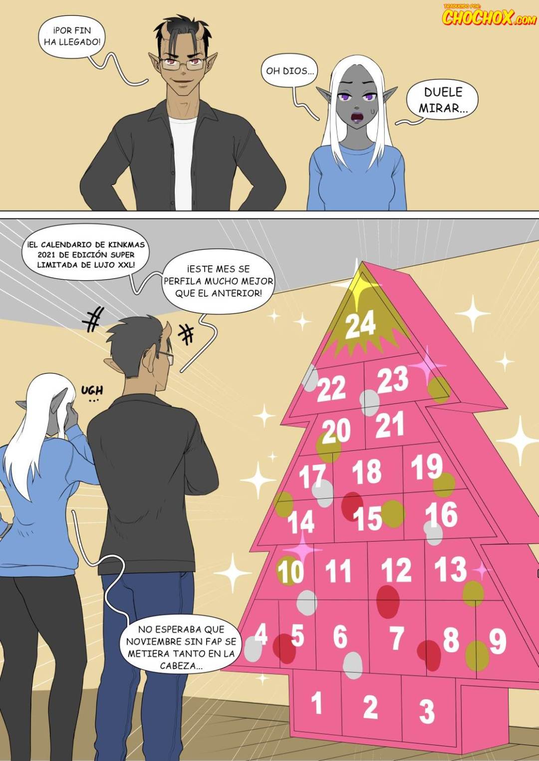 Comic Porno de Kinkmas Calendar - MadAbalone (#1)