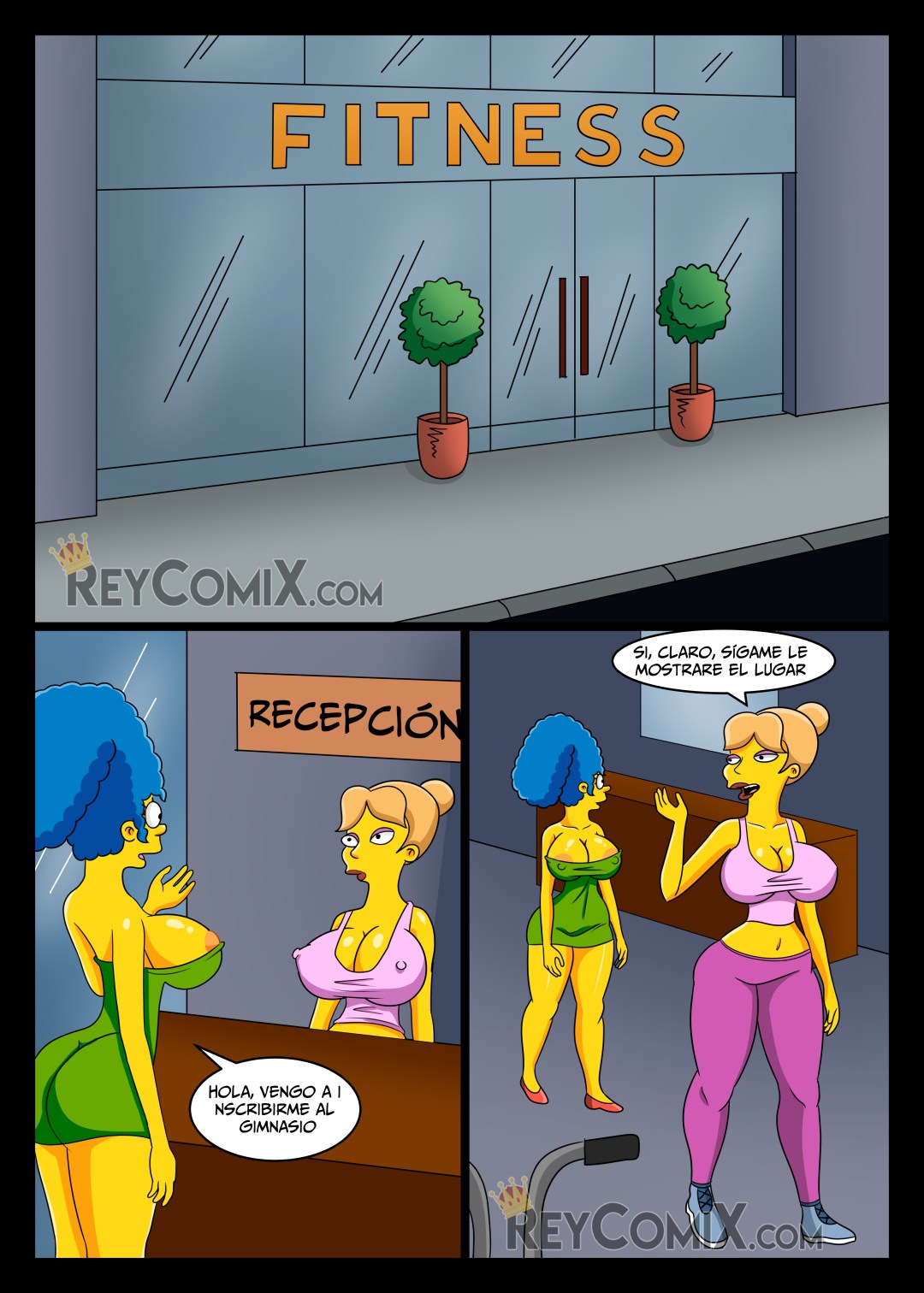 Comic Porno Los Simpsons: GYM (#4)