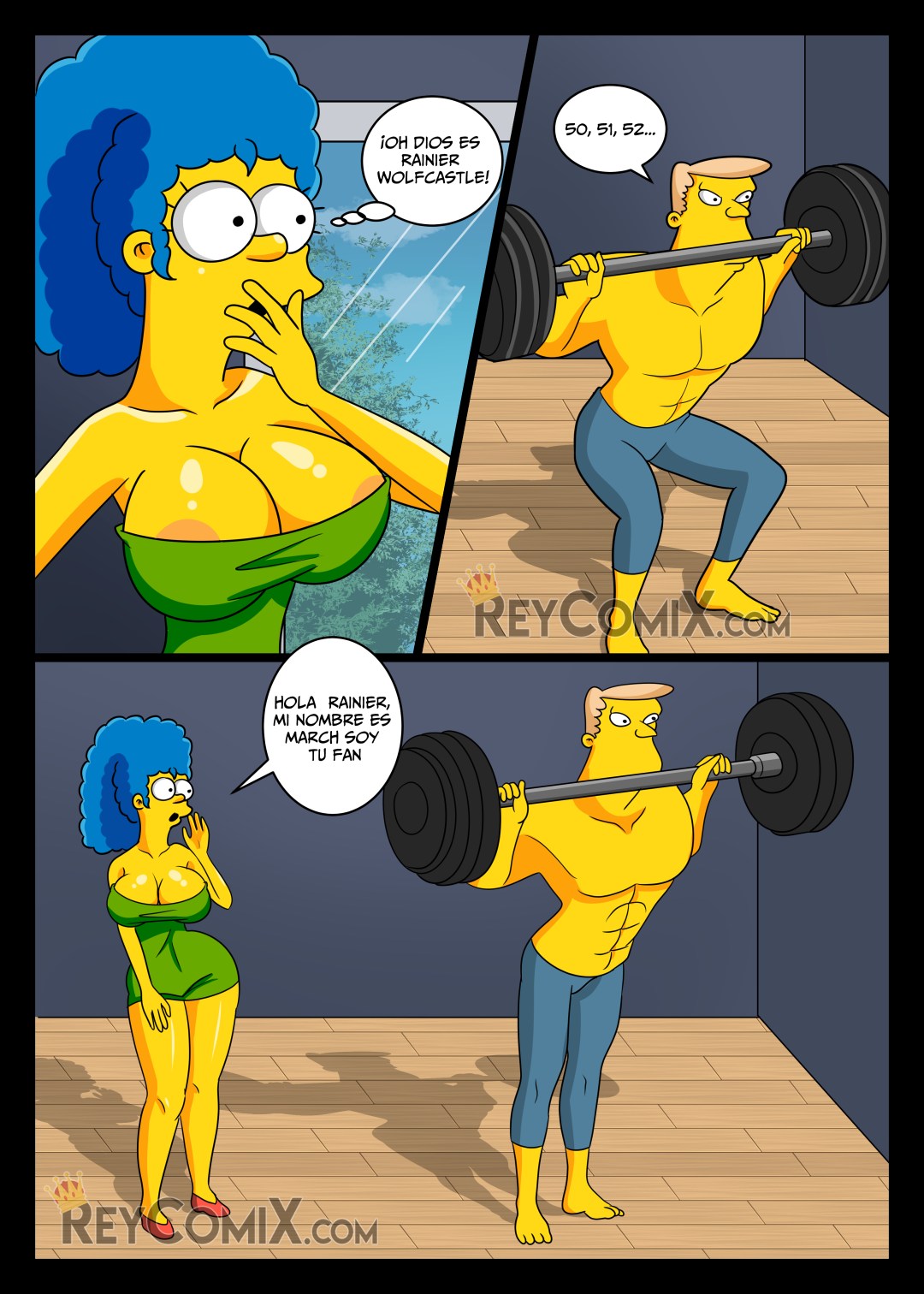Comic Porno Los Simpsons: GYM (#5)