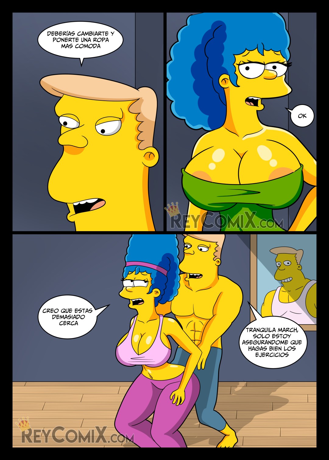 Comic Porno Los Simpsons: GYM (#7)