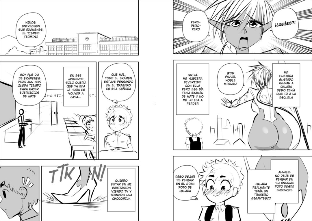 Comic Porno Qalara & Miguel - JERK Dibuja (#4)
