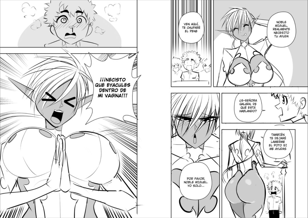 Comic Porno Qalara & Miguel - JERK Dibuja (#5)