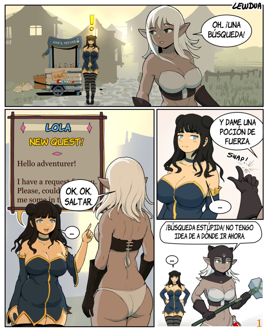 Comic Porno de Lola Meets Pamela - Lewdua (#1)