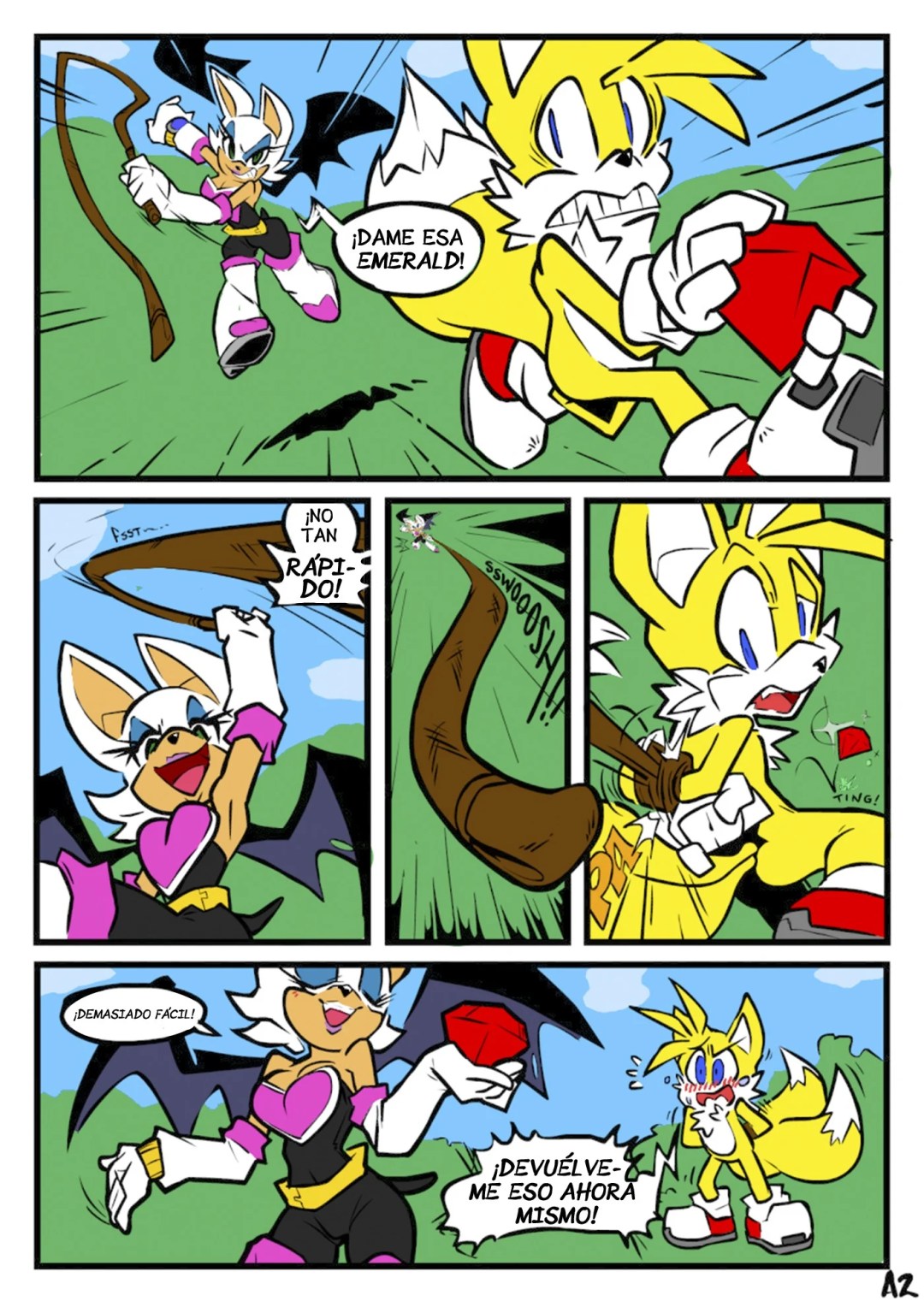 Comic Porno Rouge Vs Tails - NanoJam (#2)