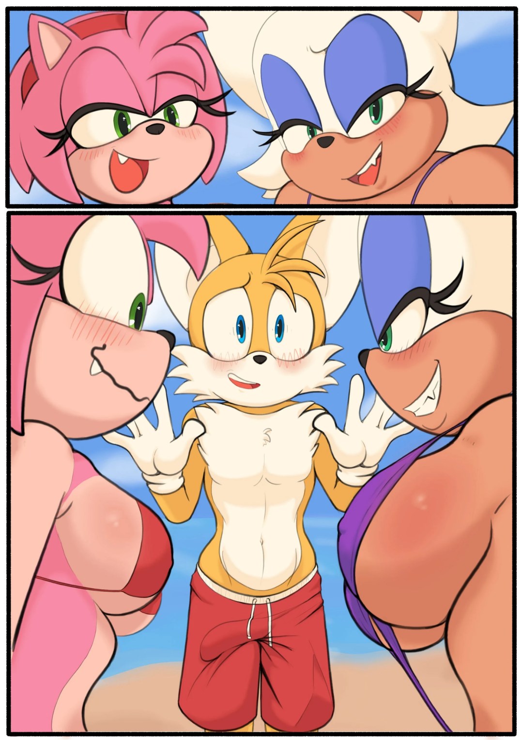 Comic Porno Tails At The Beach - Pinkfalcon (#2)