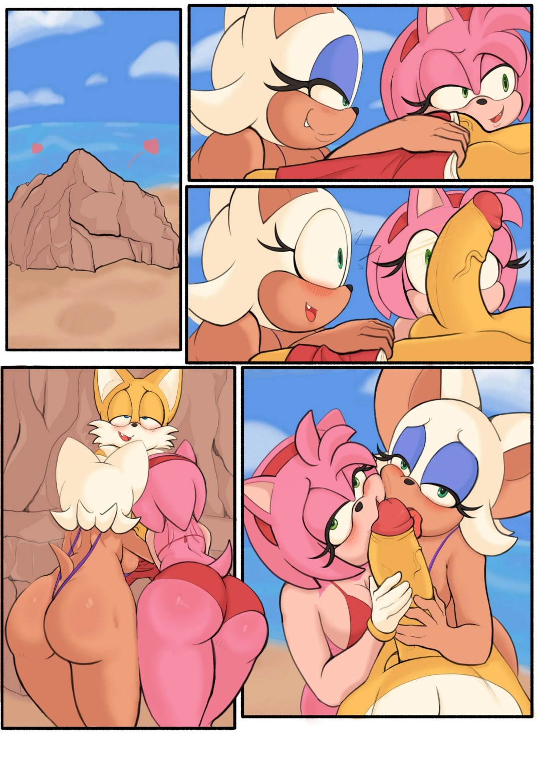 Comic Porno Tails At The Beach - Pinkfalcon (#3)