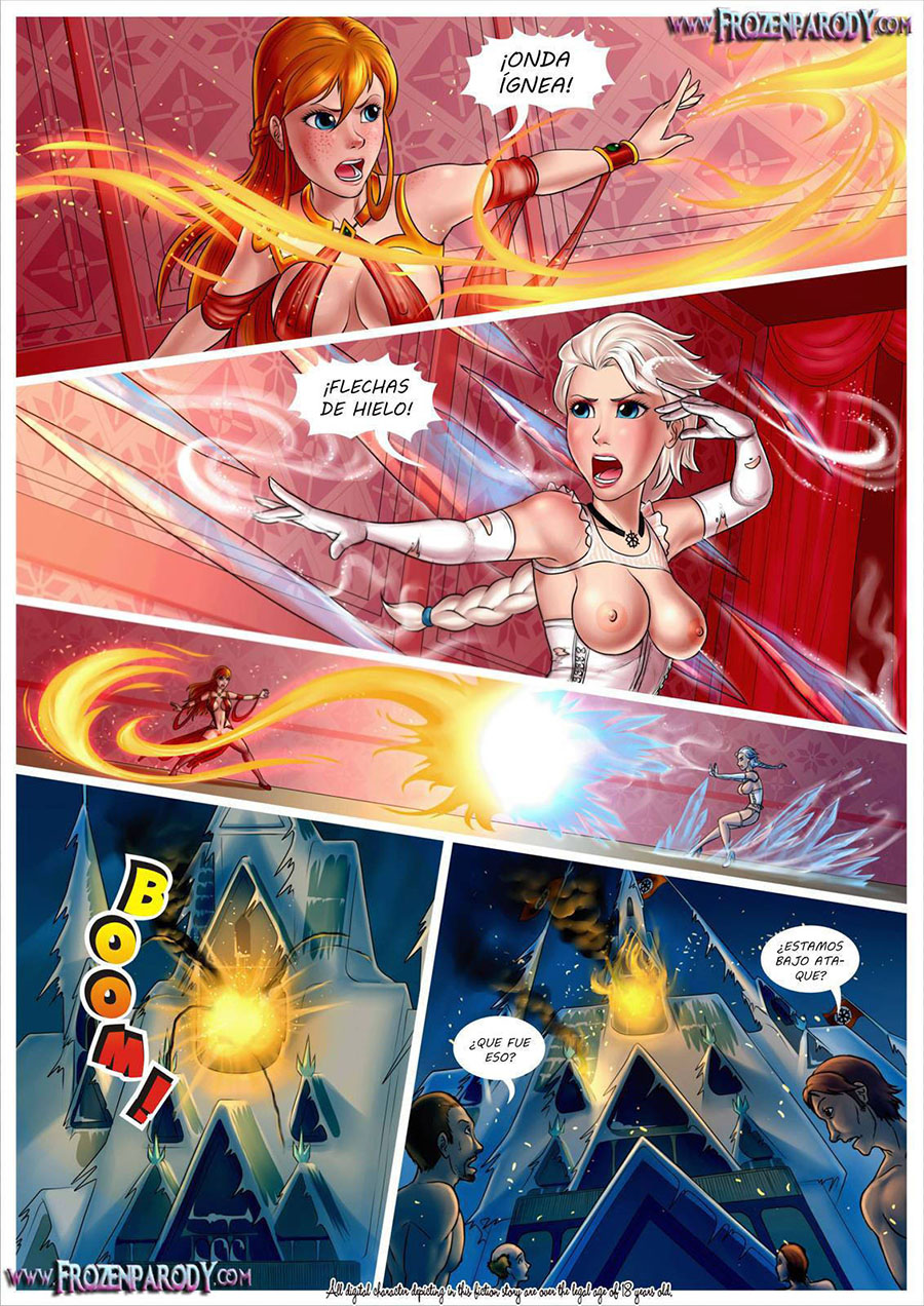 Comic Porno Frozen Parody 4 - Threesome Sex (#5)