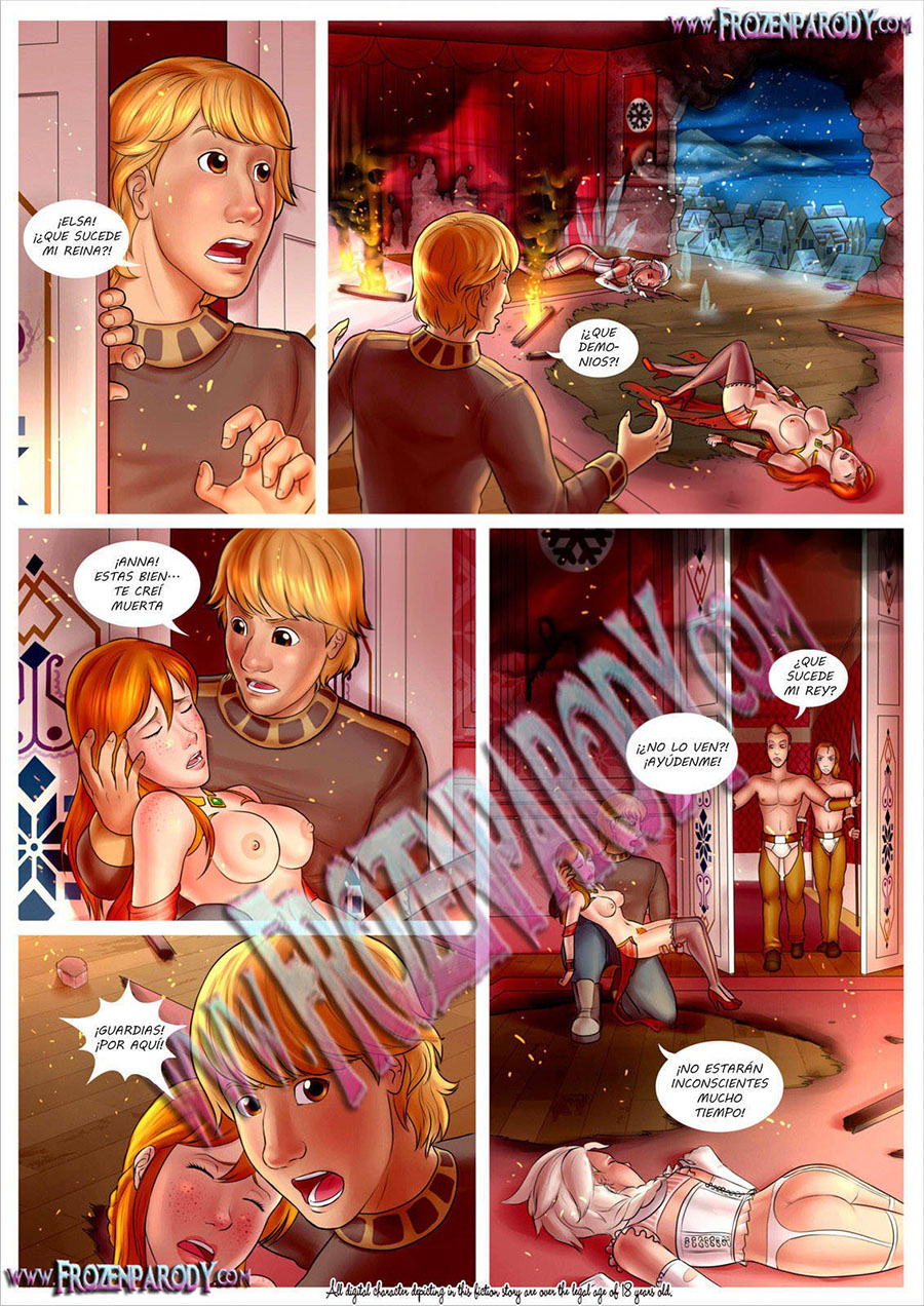 Comic Porno Frozen Parody 4 - Threesome Sex (#6)