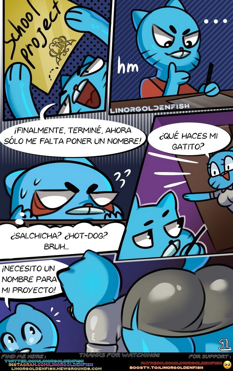 Comic Porno Home Study [Linor Goldenfish] (#2)