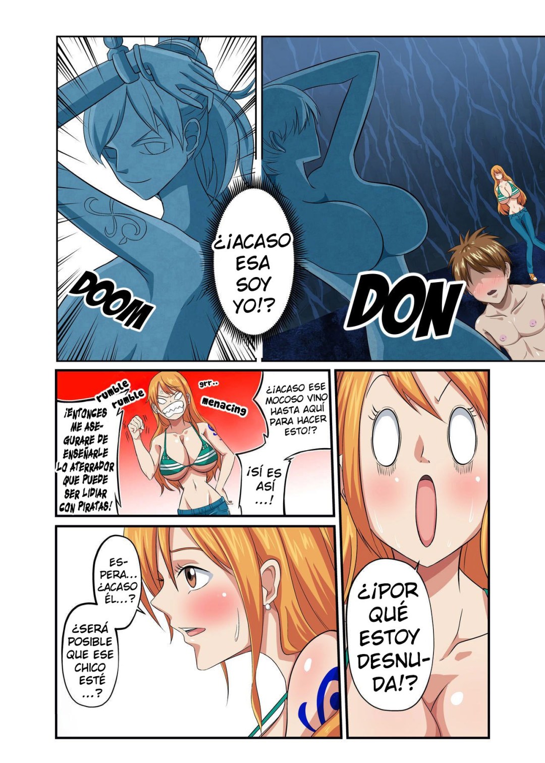 Comic Porno In Front Of The Cat Burglar Statue - Q Doujin (#4)