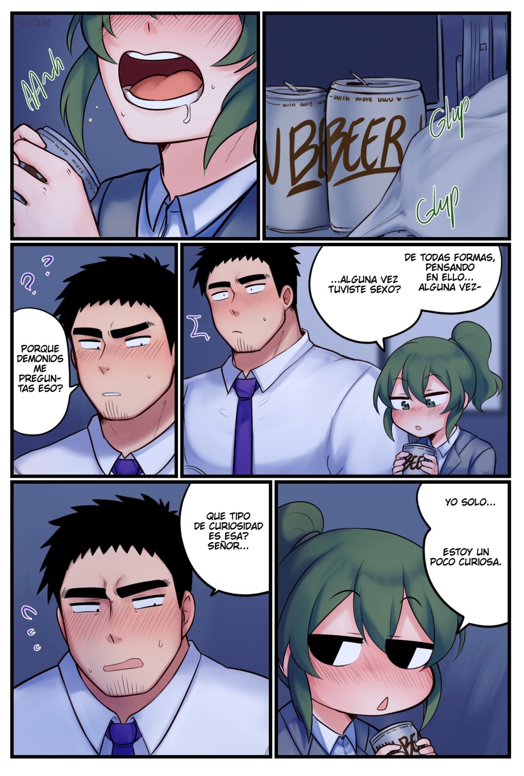 Comic Porno Night At The Office - PanQLAO (#3)