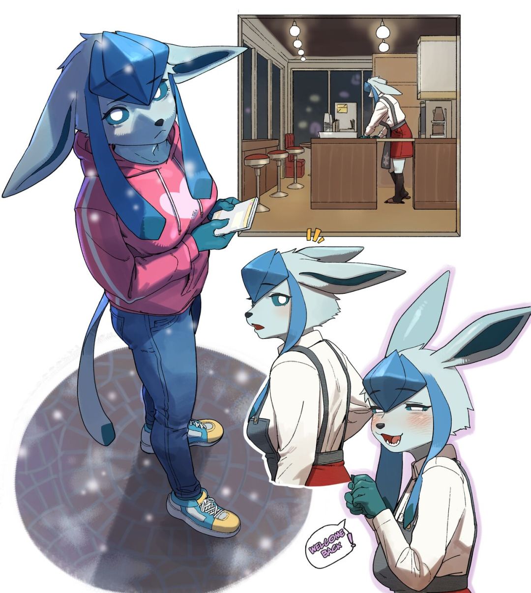 Comic Porno Glaceon Barista - Gudl (#3)