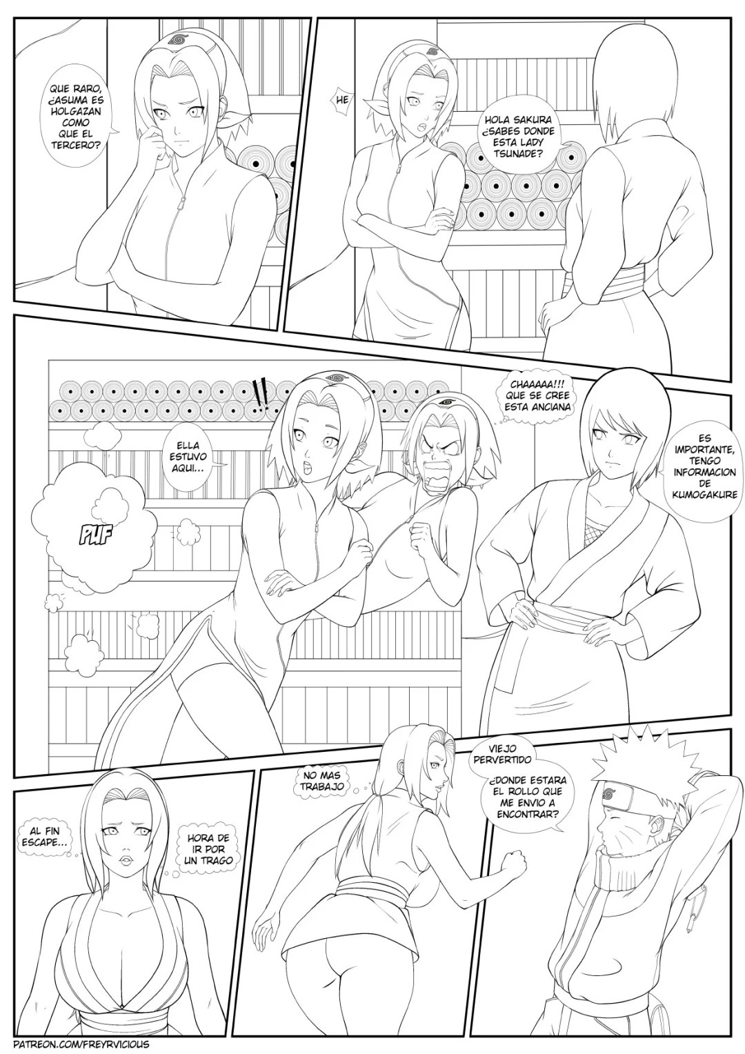 Comic Porno Entrenando Con Tsunade - Freyrvicious (#2)