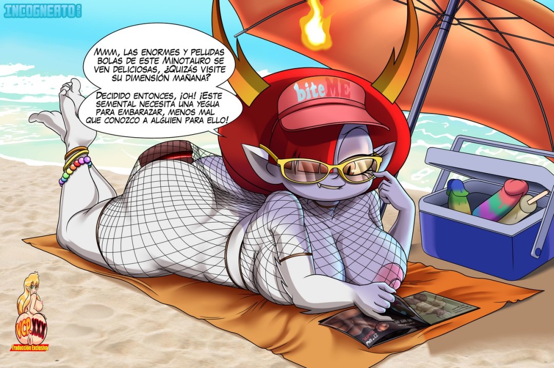 Comic Porno de Hekapoo Beach + Extras [Incogneato] (#1)